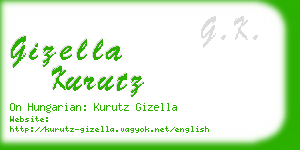 gizella kurutz business card